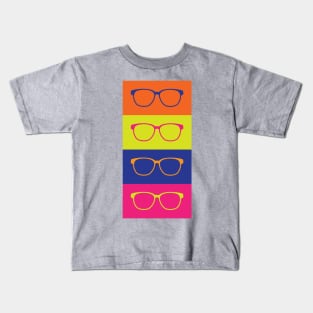 Pop-art Hipster Eyeglasses Kids T-Shirt